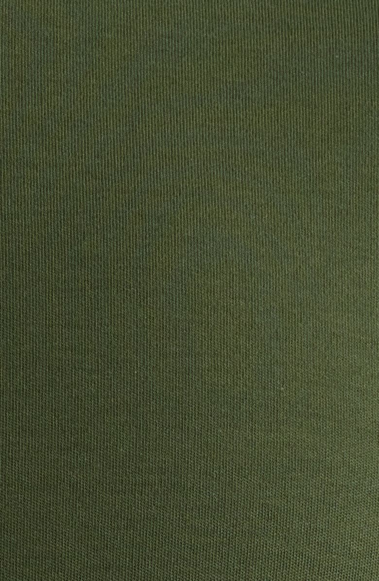 HUGO Dalile Logo Badge Cotton T-Shirt, Alternate, color, Dark Green