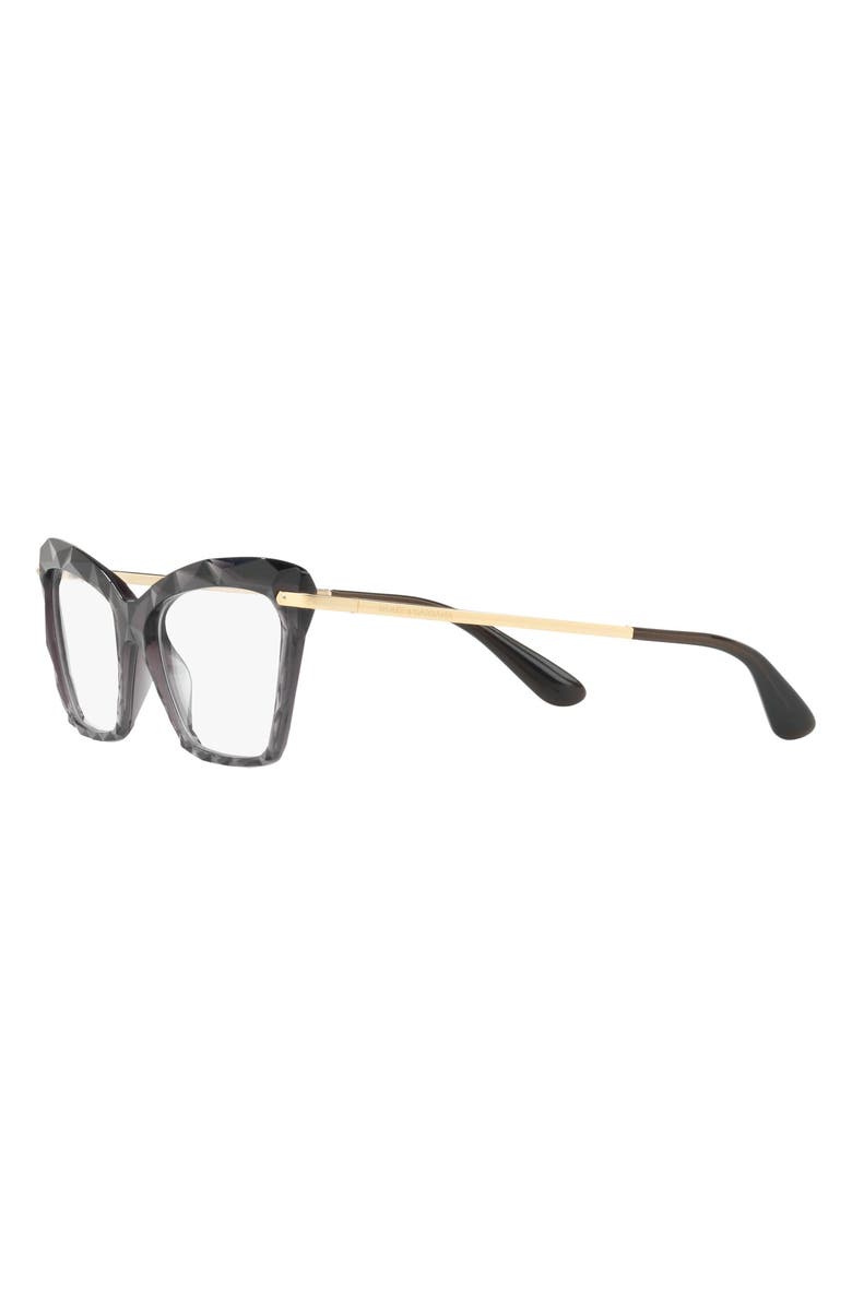 Dolce&Gabbana 53mm Cat Eye Optical Glasses, Alternate, color,