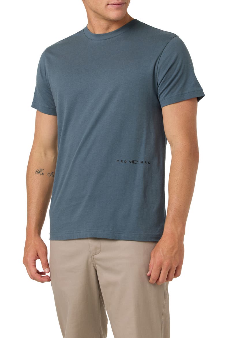 Drop Shadow Classic Cotton Graphic T-Shirt, Alternate, color, DARK SLATE