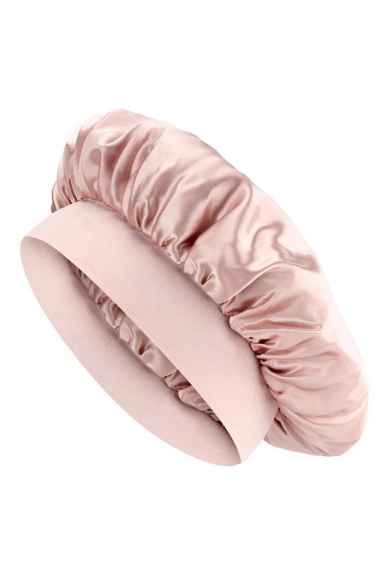 Halo Silk Bonnet, Main, color, PINK