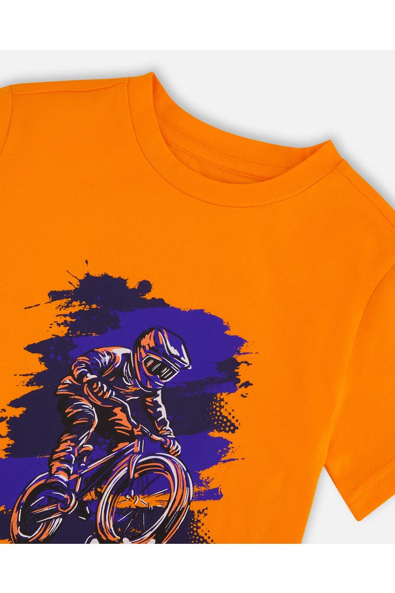Organic Cotton Jersey Bmx T-Shirt, Alternate, color, Orange