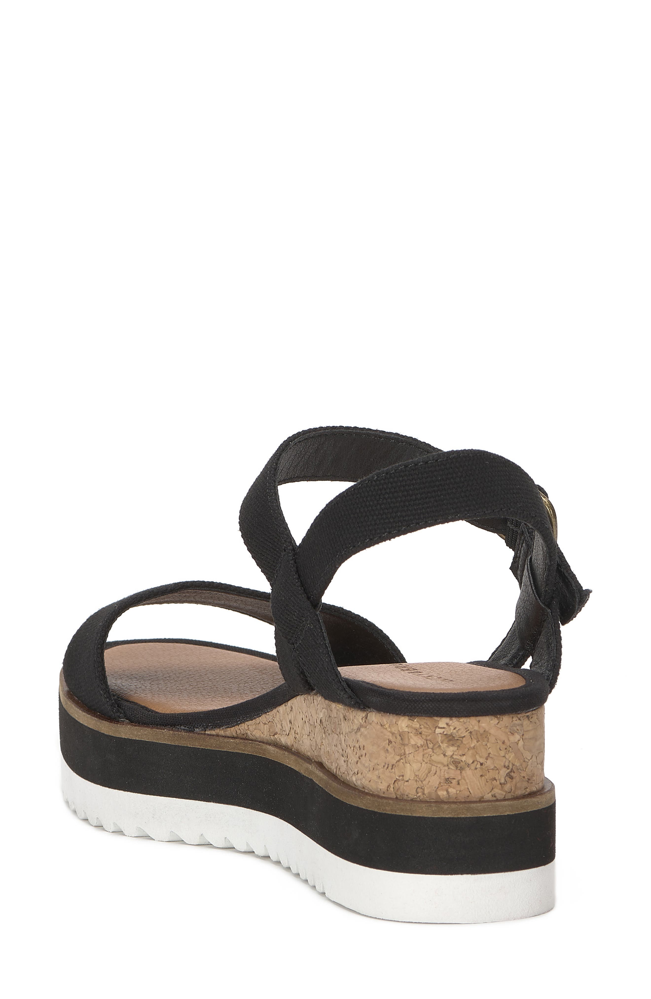 Lucky Brand Tema Platform Wedge Sandal, Alternate, color, Black