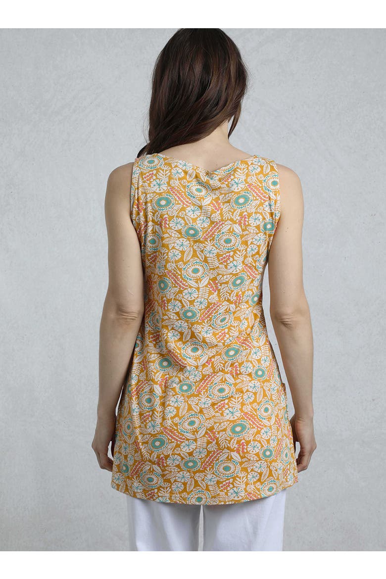 Indus Printed Jersey Tunic, Alternate, color, Deep Amber