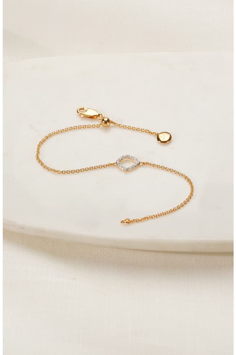 Riva Mini Kite Diamond Bracelet, Alternate, color, GOLD