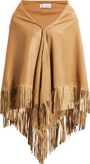La Fiorentina Fringe Trim Cashmere Wrap