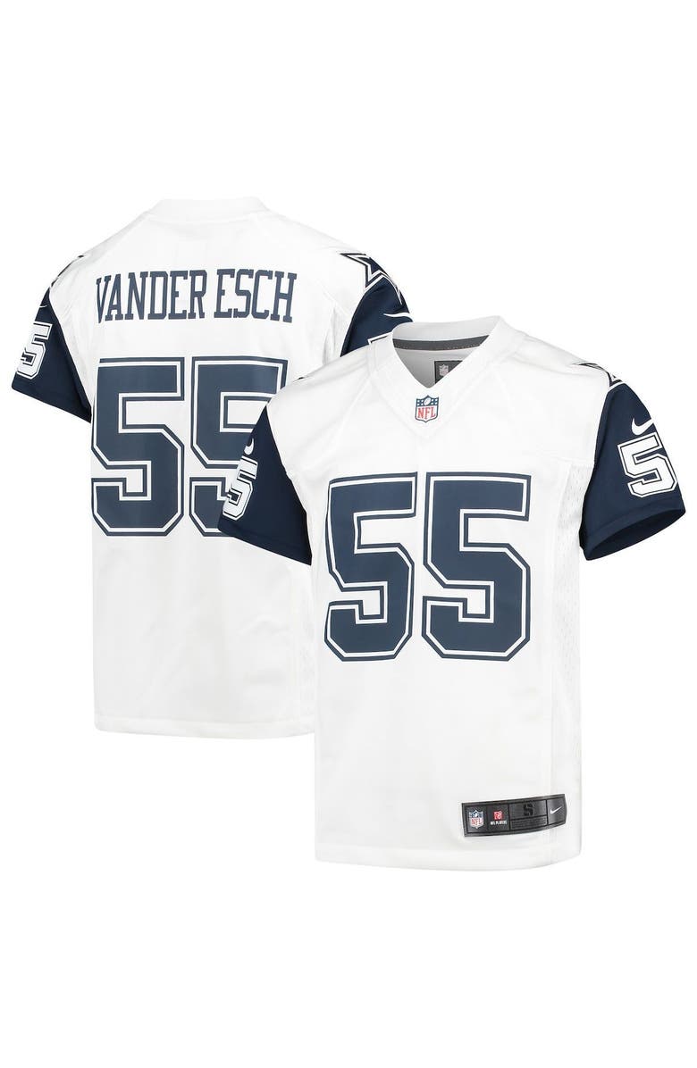 Nike Youth Nike Leighton Vander Esch White Dallas Cowboys Color Rush Game Jersey, Main, color, 