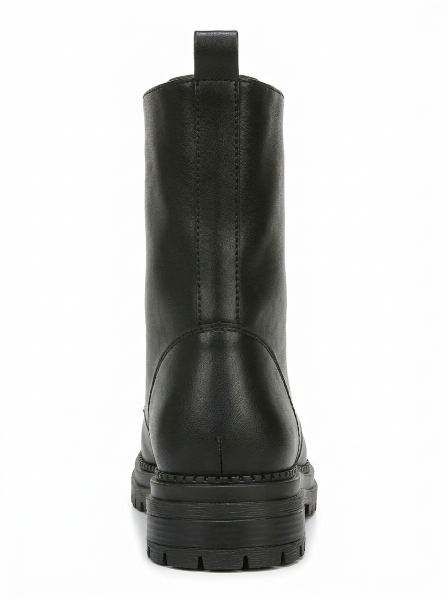 Barrel Lace Up Zip Boot, Alternate, color, Black
