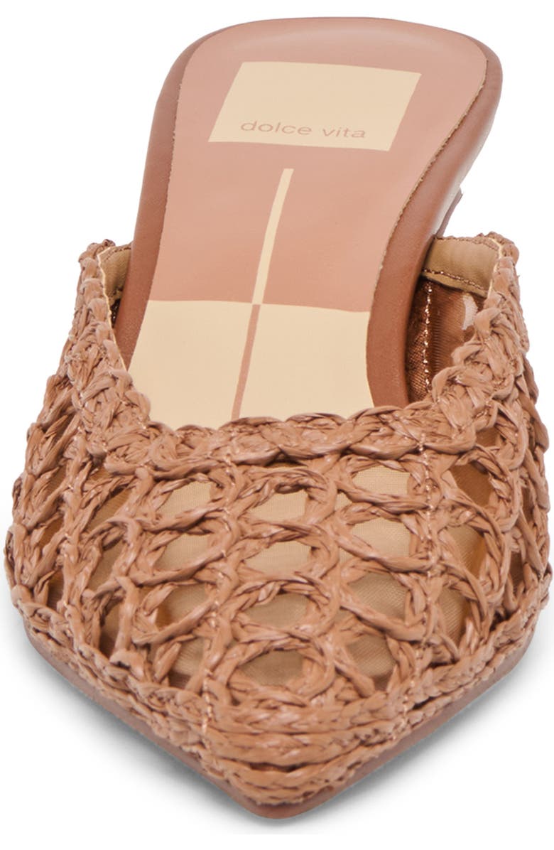 Dolce Vita Cleo Woven Mule, Alternate, color, Mid Brown Raffia