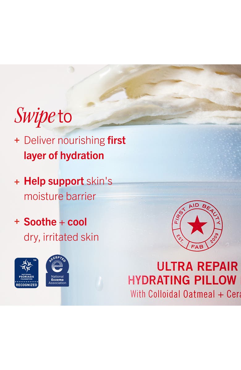 First Aid Beauty Ultra Repair Hydrating Pillow Pads, Alternate, color,
