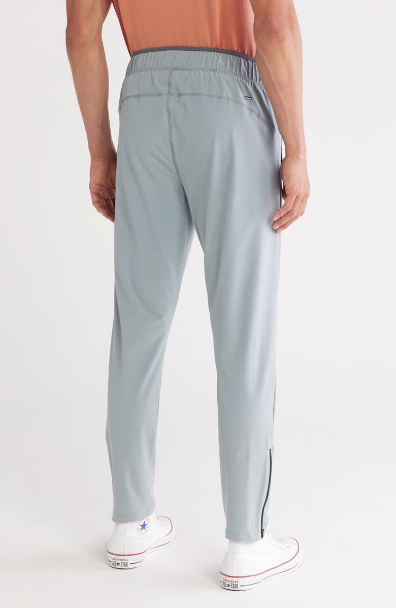 Hurley Exist Icon Water Repellent Zip Hem Pants, Alternate, color, Gladiator Grey