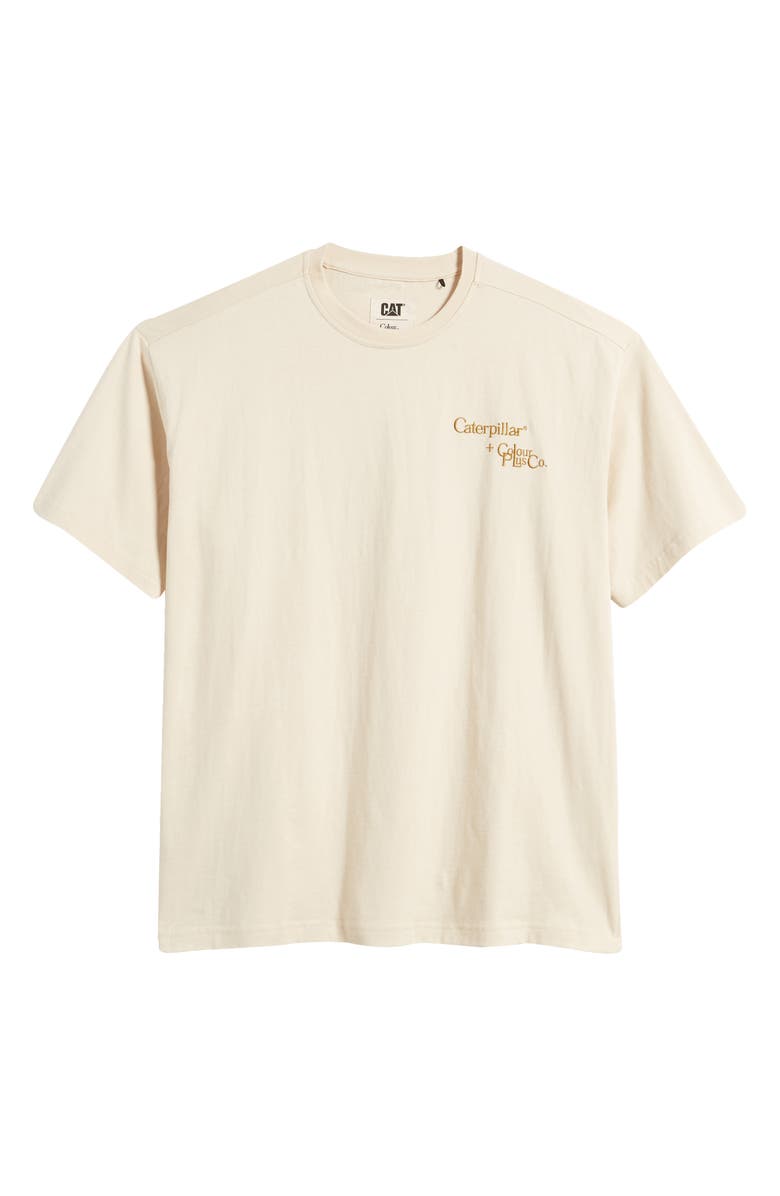 CATERPILLAR x Colour Plus Co. Embroidered Cotton T-Shirt, Alternate, color, 