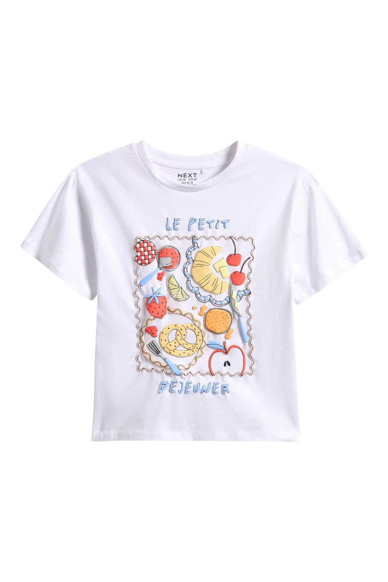 Kids' Le Petit Dejeuner Graphic T-Shirt, Main, color, WHITE