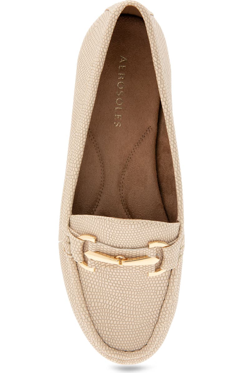 Aerosoles Day Drive Bit Loafer, Alternate, color, Light Stone Embossed Leather