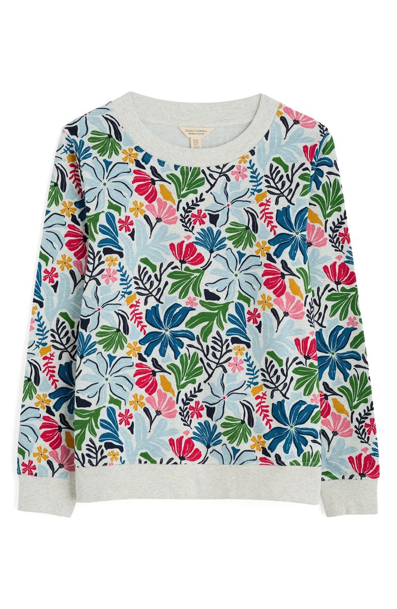 Seasalt Cornwall Bright Wave Floral French Terry Sweatshirt, Alternate, color, 