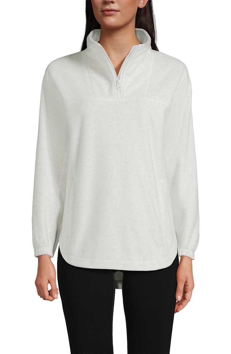 Lands' End Luxe Fleece Quarter Zip, Main, color, 