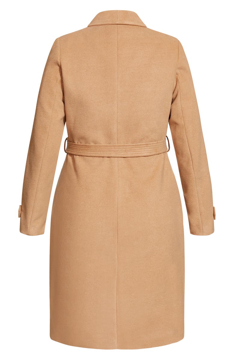 City Chic So Chic Wrap Coat, Alternate, color, 