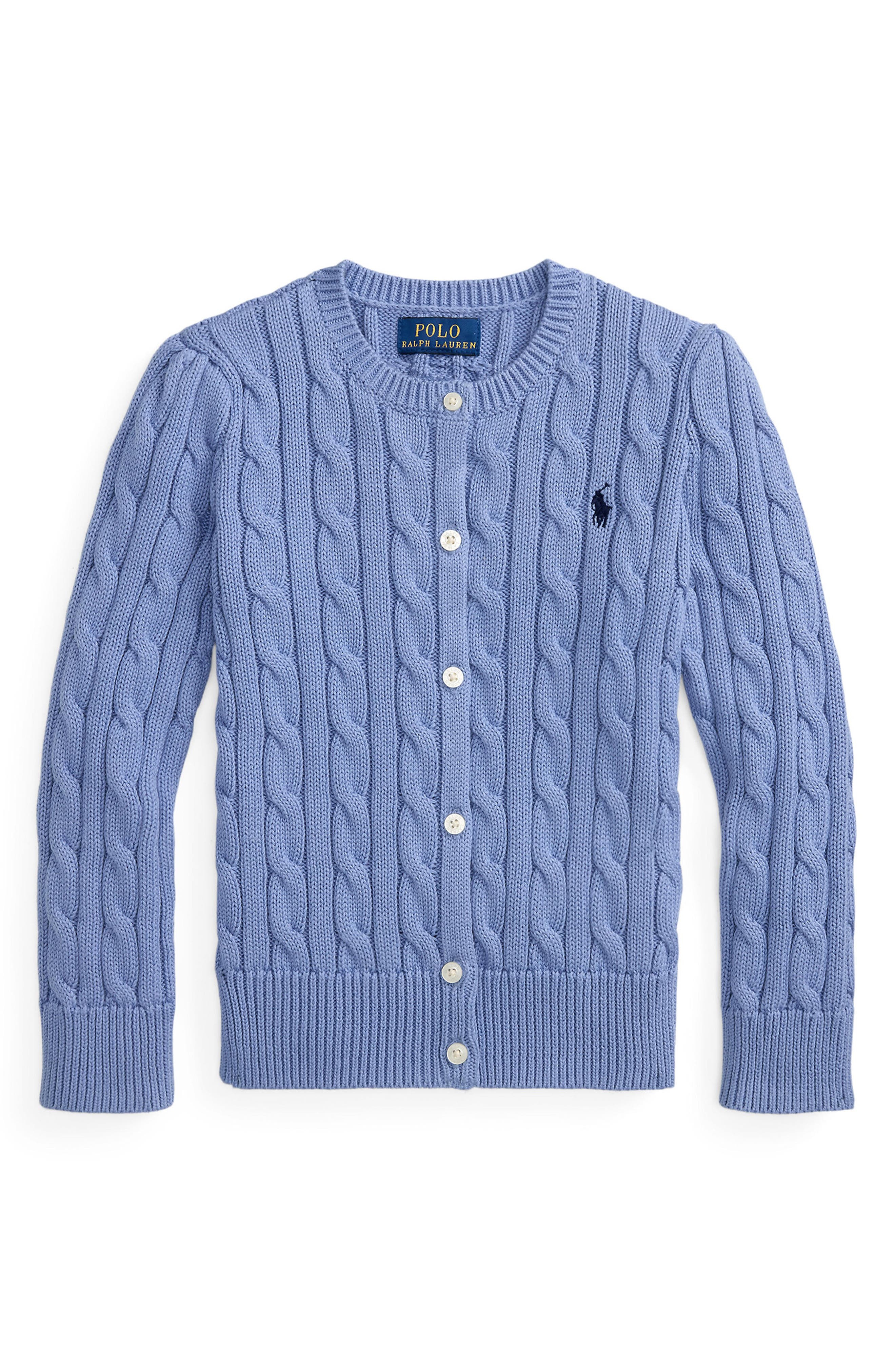 Polo Ralph Lauren Kids' Cable Stitch Cotton Cardigan (Women