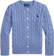Polo Ralph Lauren Kids' Cable Stitch Cotton Cardigan