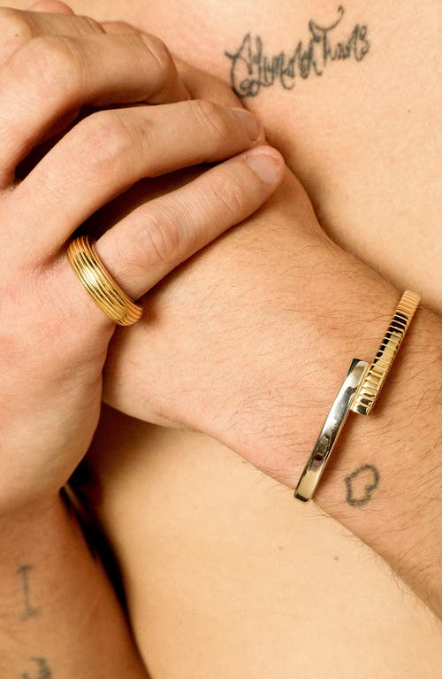 Ivi Los Angeles Joia Twist Cuff Bracelet In Yellow Gold