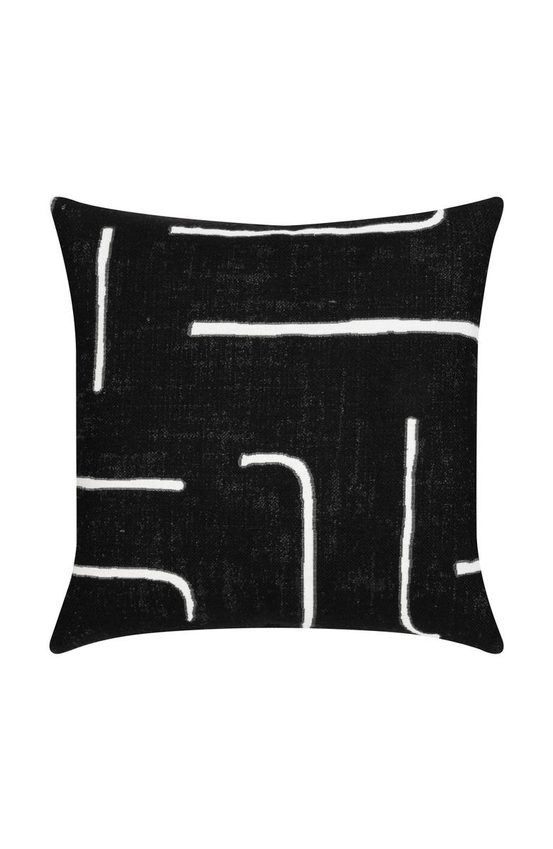 Elaine Smith Instinct Indoor & Outdoor Woven Accent Pillow, Alternate, color, Ebony