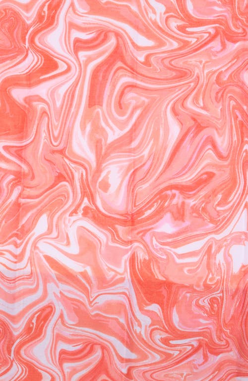 Area Stars Swirl Print Scarf In Pink