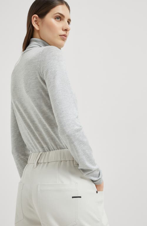Brunello Cucinelli Baggy Trousers In Snow