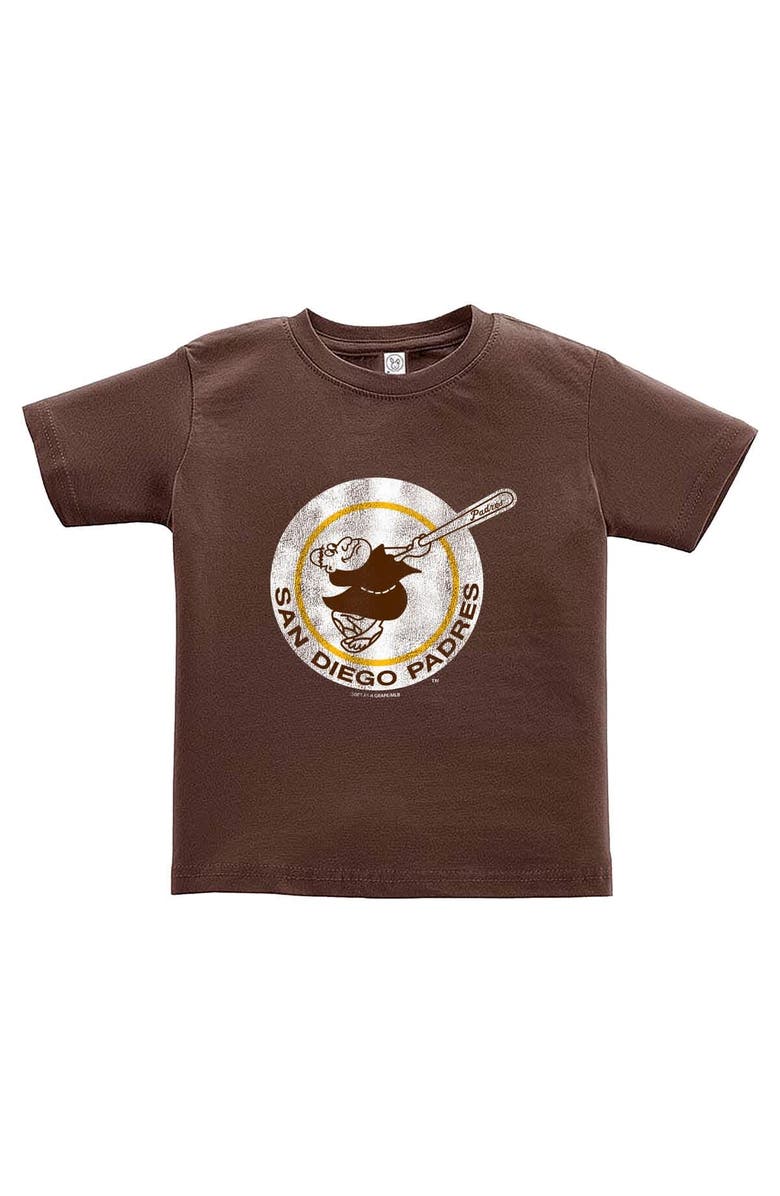 SOFT AS A GRAPE Toddler Soft as a Grape Brown/Gray San Diego Padres Cooperstown Collection Two-Pack T-Shirt Set, Alternate, color, Brown