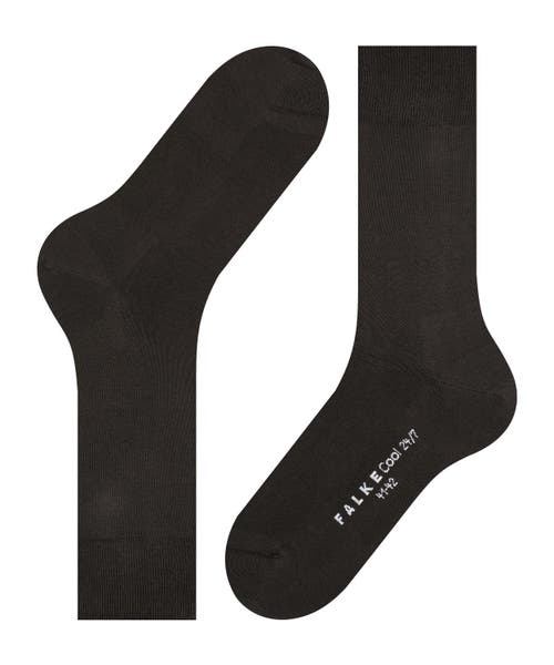 Falke Cool 24/7 Cooling Dress Socks In Black