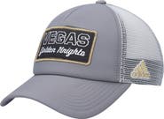 adidas Men's adidas Gray/White Vegas Golden Knights Locker Room Foam Trucker Snapback Hat