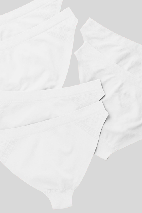 Yellowberry 6pk Scout Seamless Underwear In Snowflake