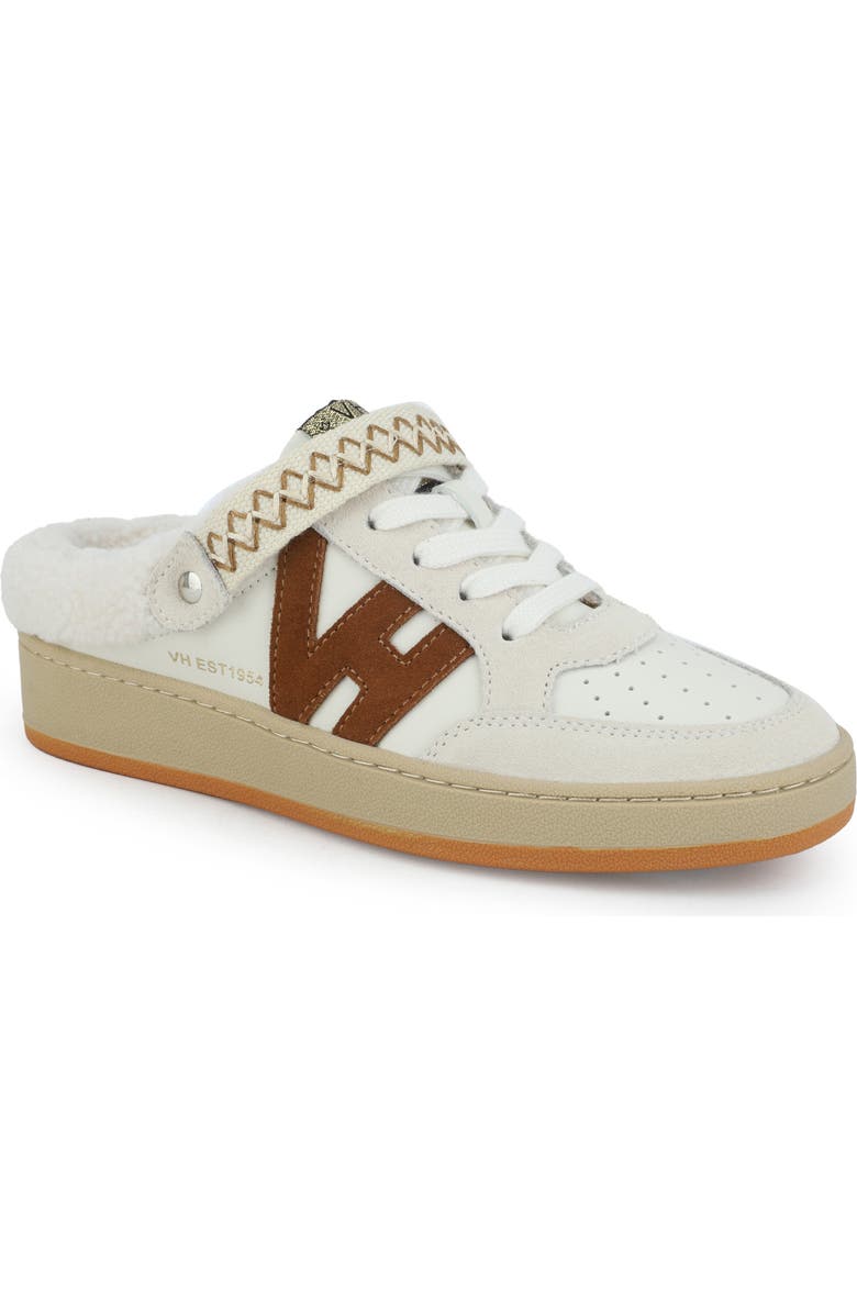 Vintage Havana Baller Faux-Fur Lined Sneaker Mule, Main, color, Off White/ Grey/ Chestnut