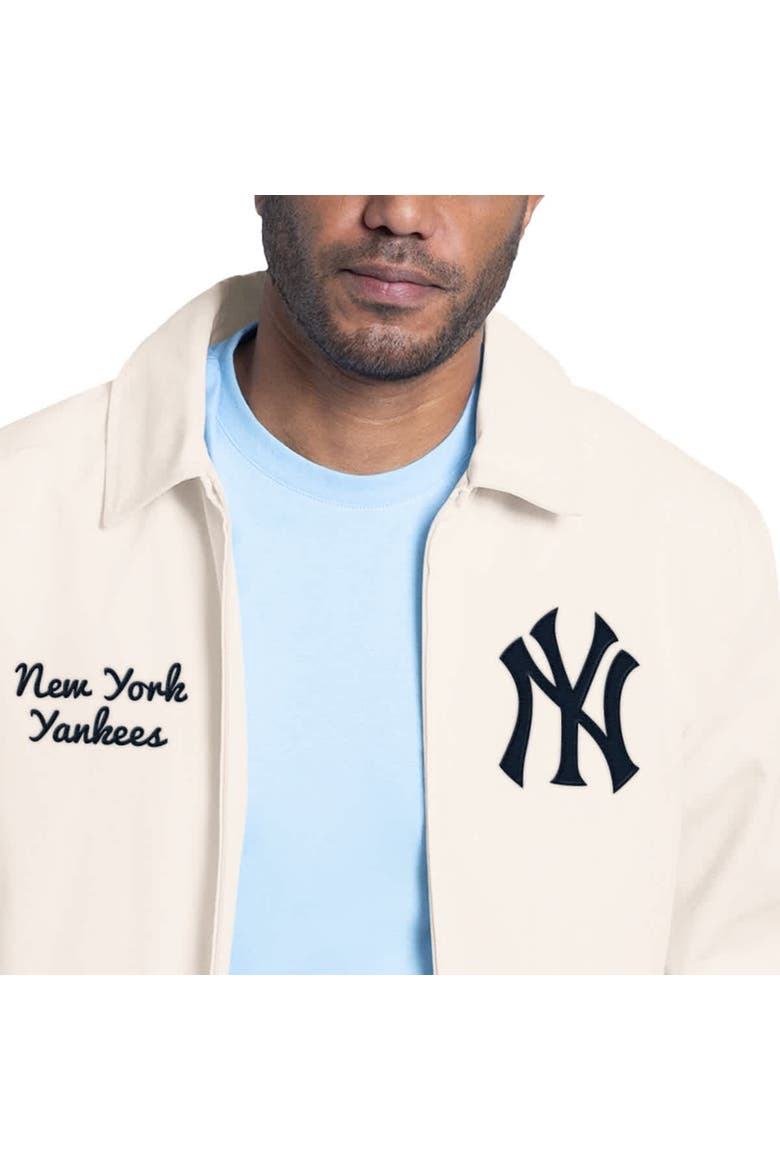 Men's Starter  White New York Yankees Franchise Lightweight Full-Zip Jacket, Alternate, color, White