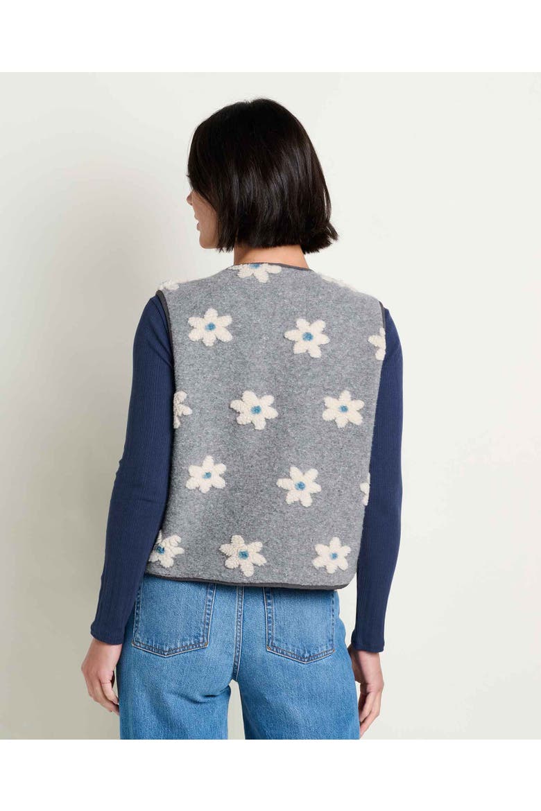 Sespe Fleece Vest, Alternate, color, Heather Grey Pattern