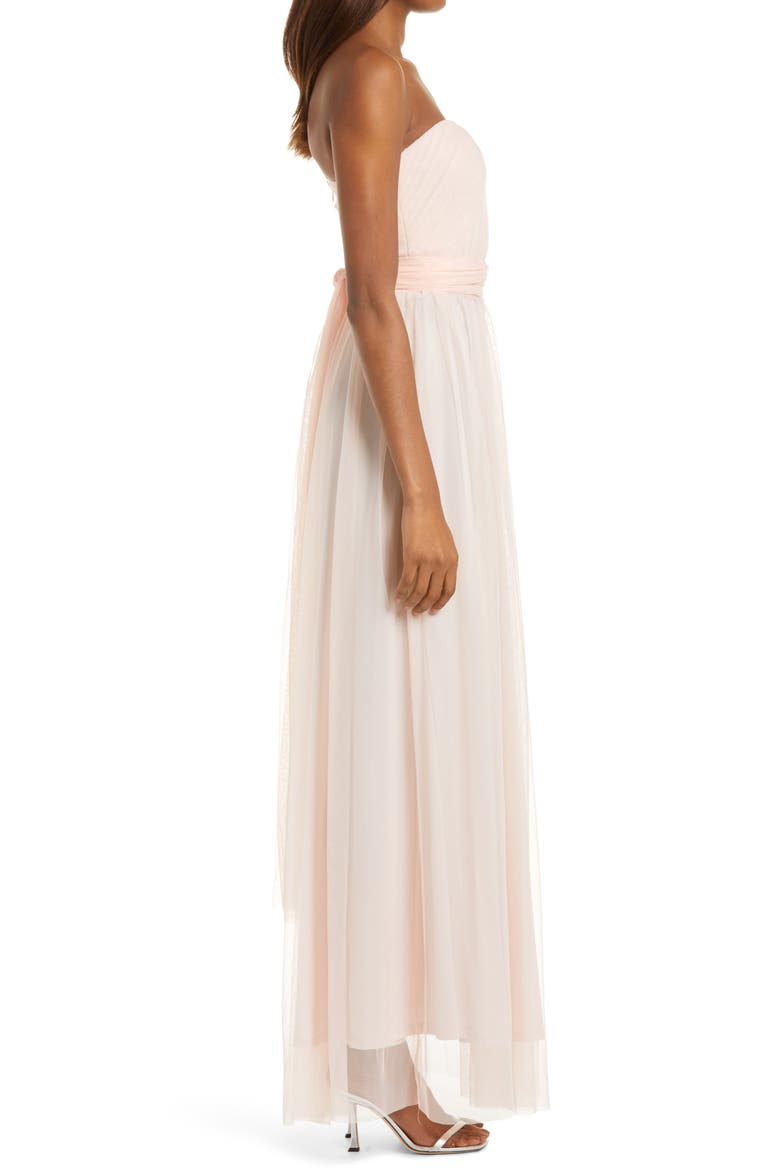Christina Convertible Tulle Gown, Alternate, color, BLUSH PINK