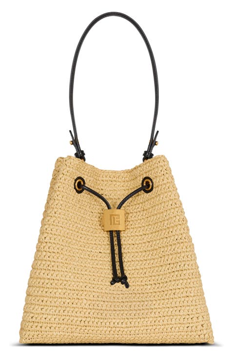 Pulse crochet and leather backpack