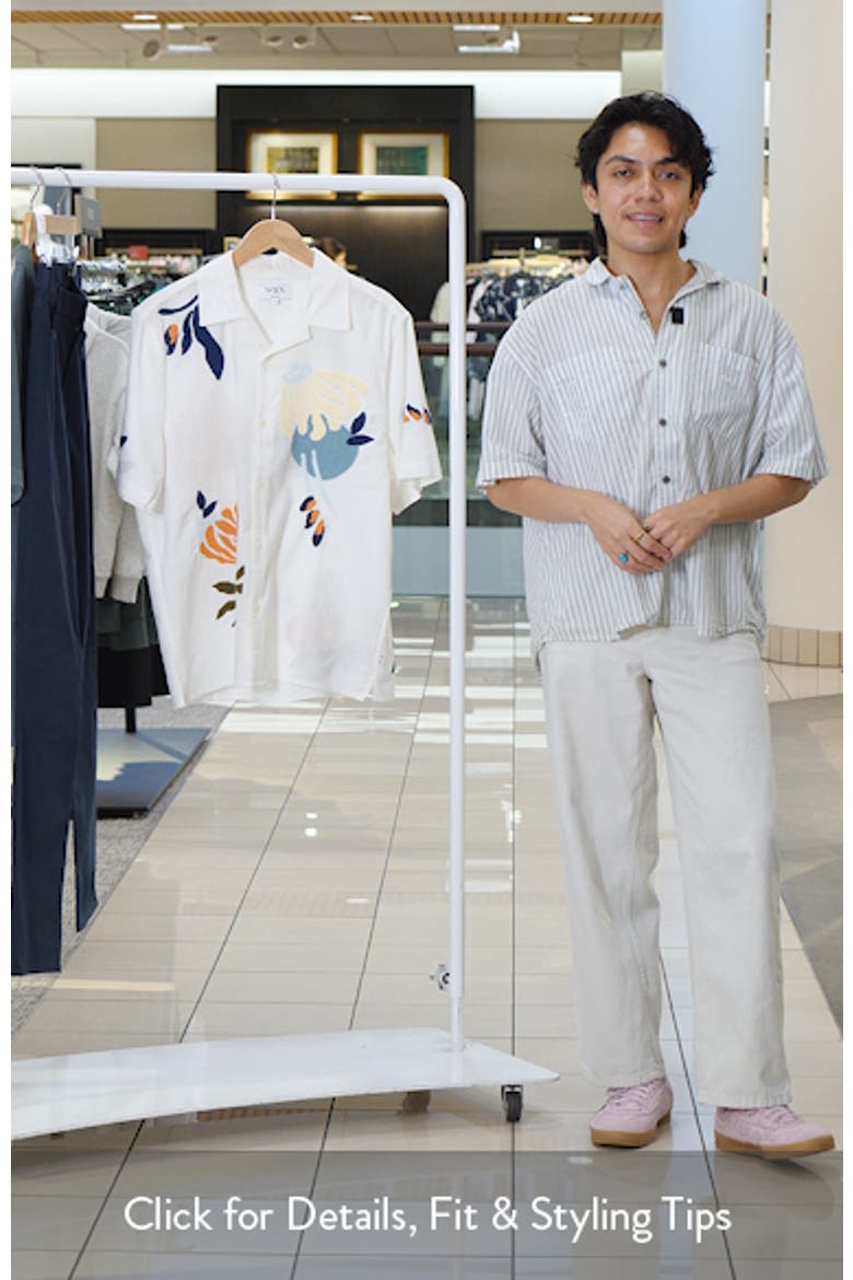 Didcot Embroidered Cotton & Linen Camp Shirt video