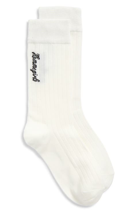 Logo Intarsia Dress Socks