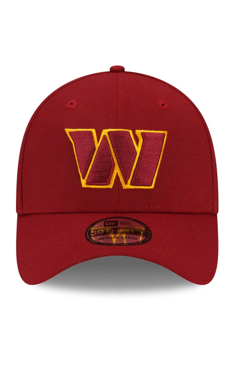 New Era Men's New Era Burgundy Washington Commanders Team Classic 39THIRTY Flex Hat, Alternate, color, Burgundy