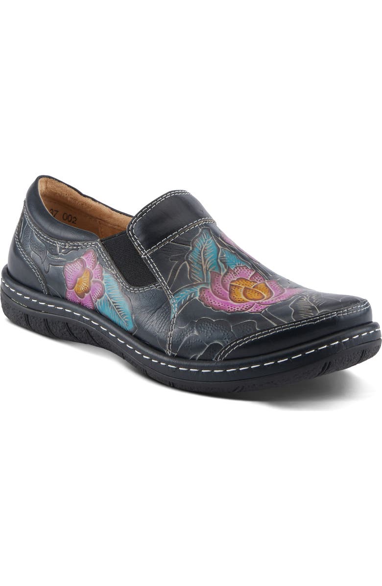 L'Artiste by Spring Step Annawan Loafer, Main, color, Black Multi