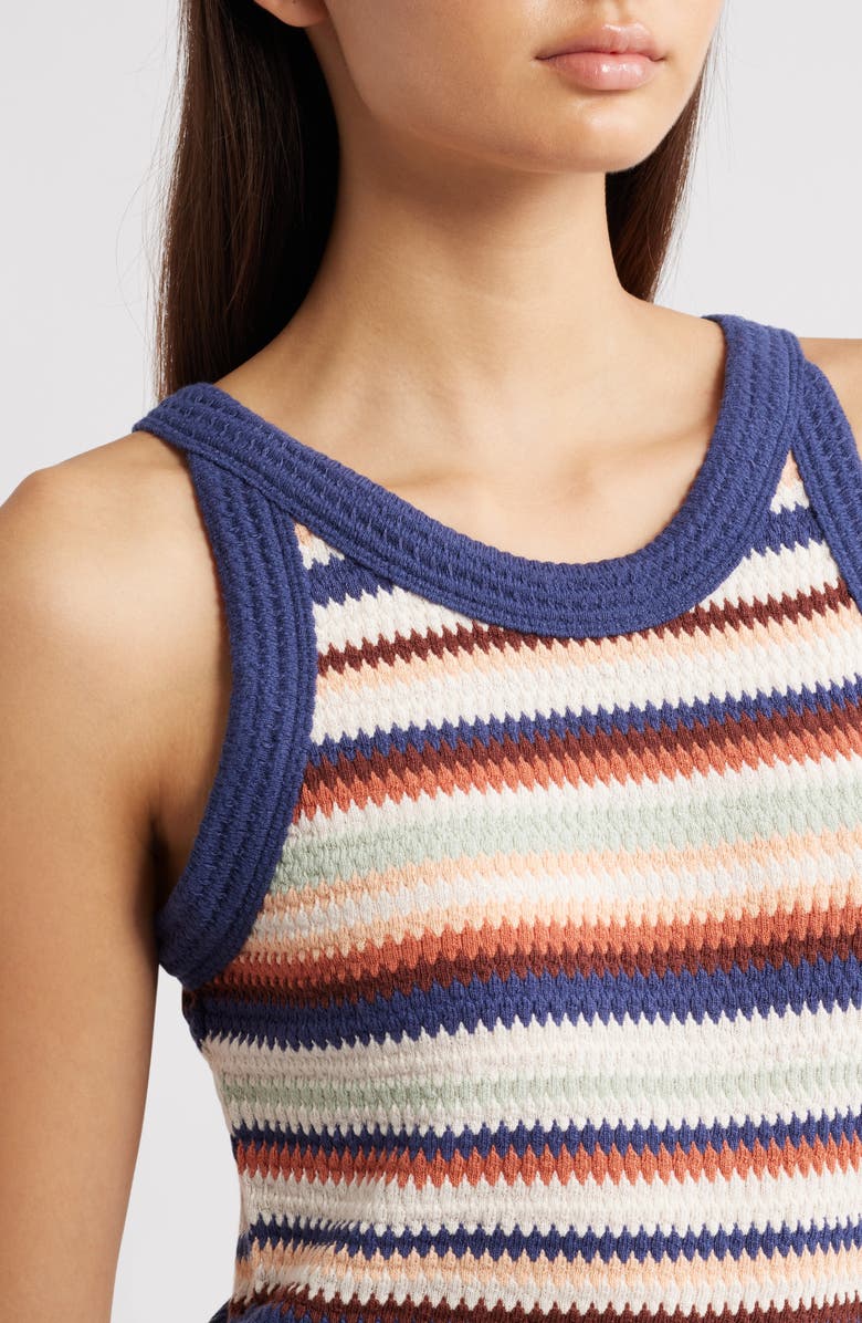 Rip Curl Bobbi Stripe Crop Tank, Alternate, color, Multicolor