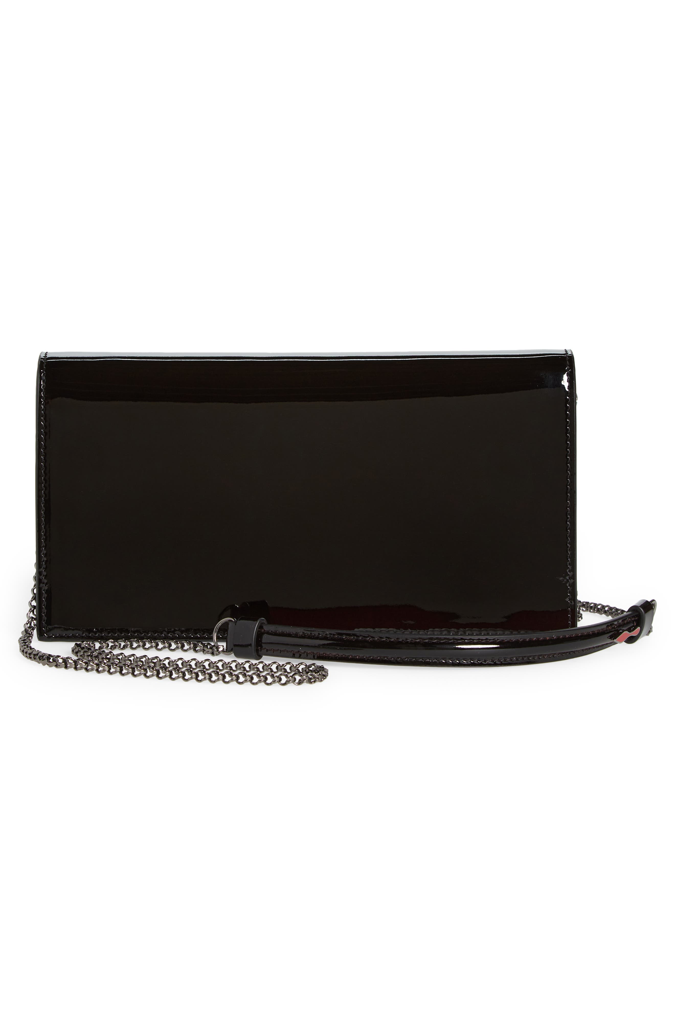 Christian Louboutin Loubi54 Patent Leather Clutch, Alternate, color, 