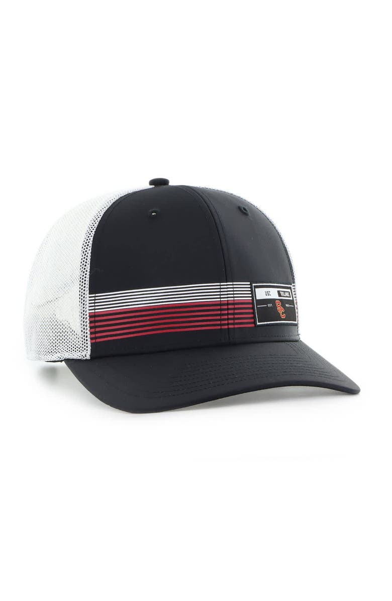 '47 Men's '47  Black USC Trojans Rangefinder brrr Trucker Adjustable Hat, Alternate, color, 