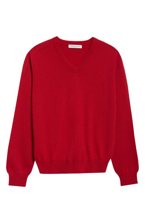 Johnstons Of Elgin Lunan Cashmere V-neck Sweater In Multi
