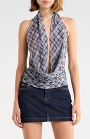 Princess Polly Aldana Plunge Halter Top