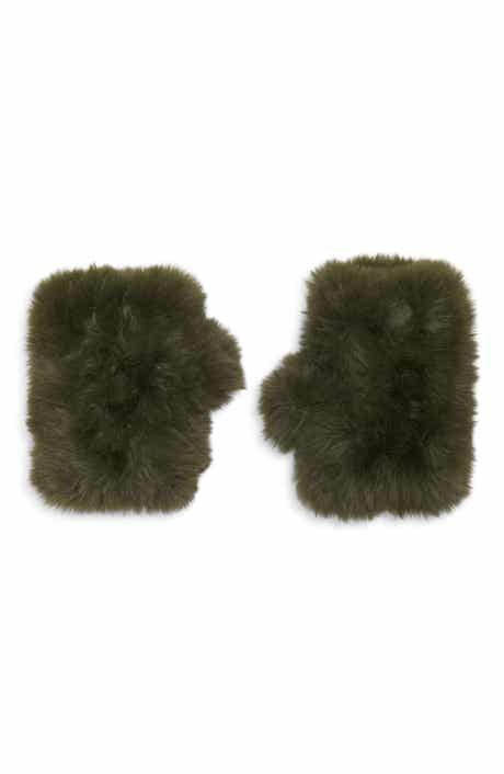 Faux Fur Mittens