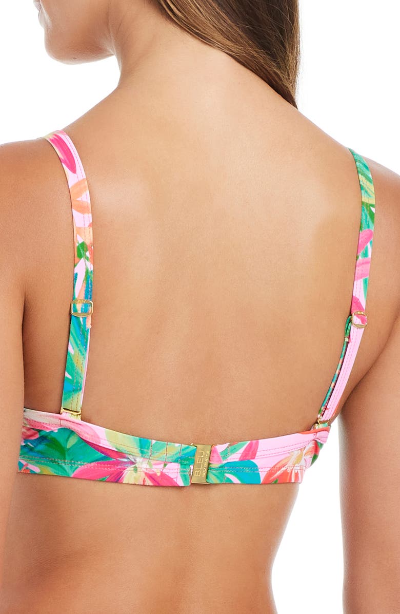 BLEU by Rod Beattie Tie Front D-Cup Underwire Bikini Top, Alternate, color, 