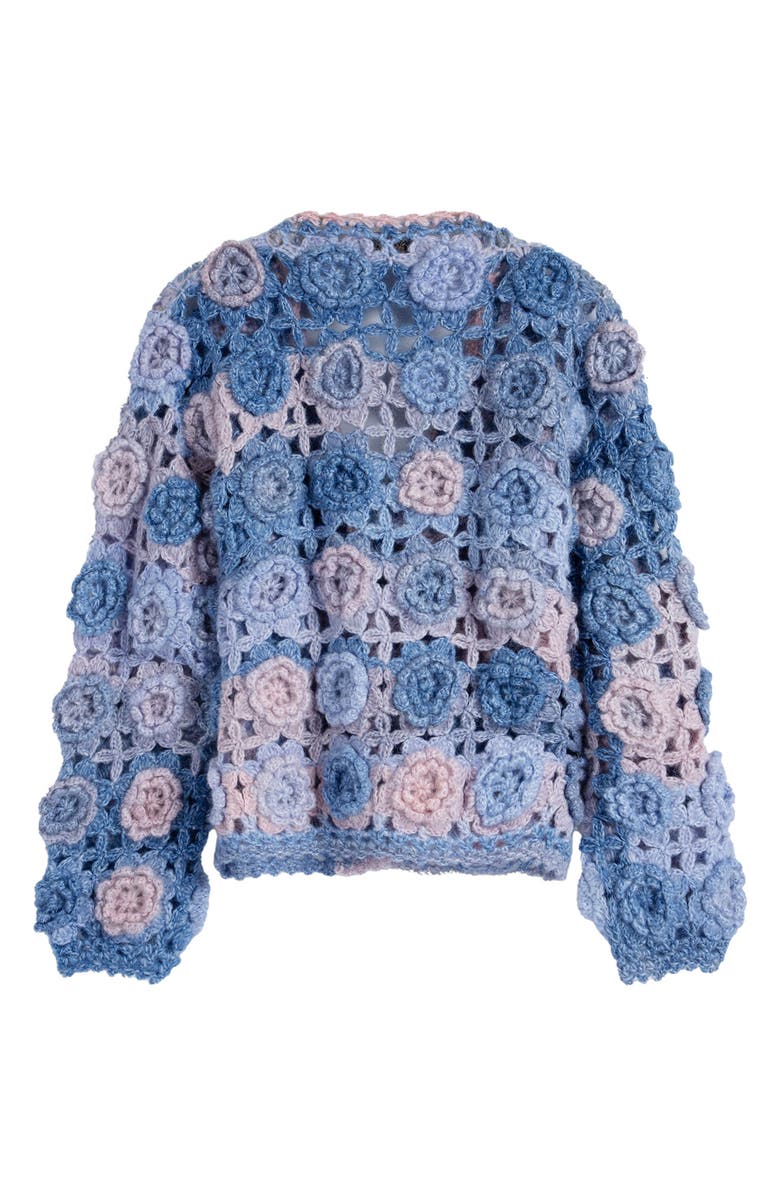 SAACHI Crochet Blossom Cardigan, Alternate, color, 