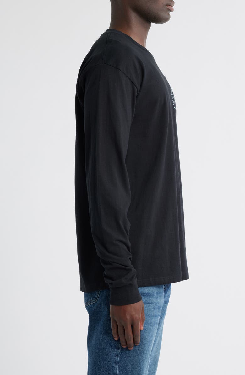 DARK SEAS Rowboat Long Sleeve Graphic T-Shirt, Alternate, color, Black