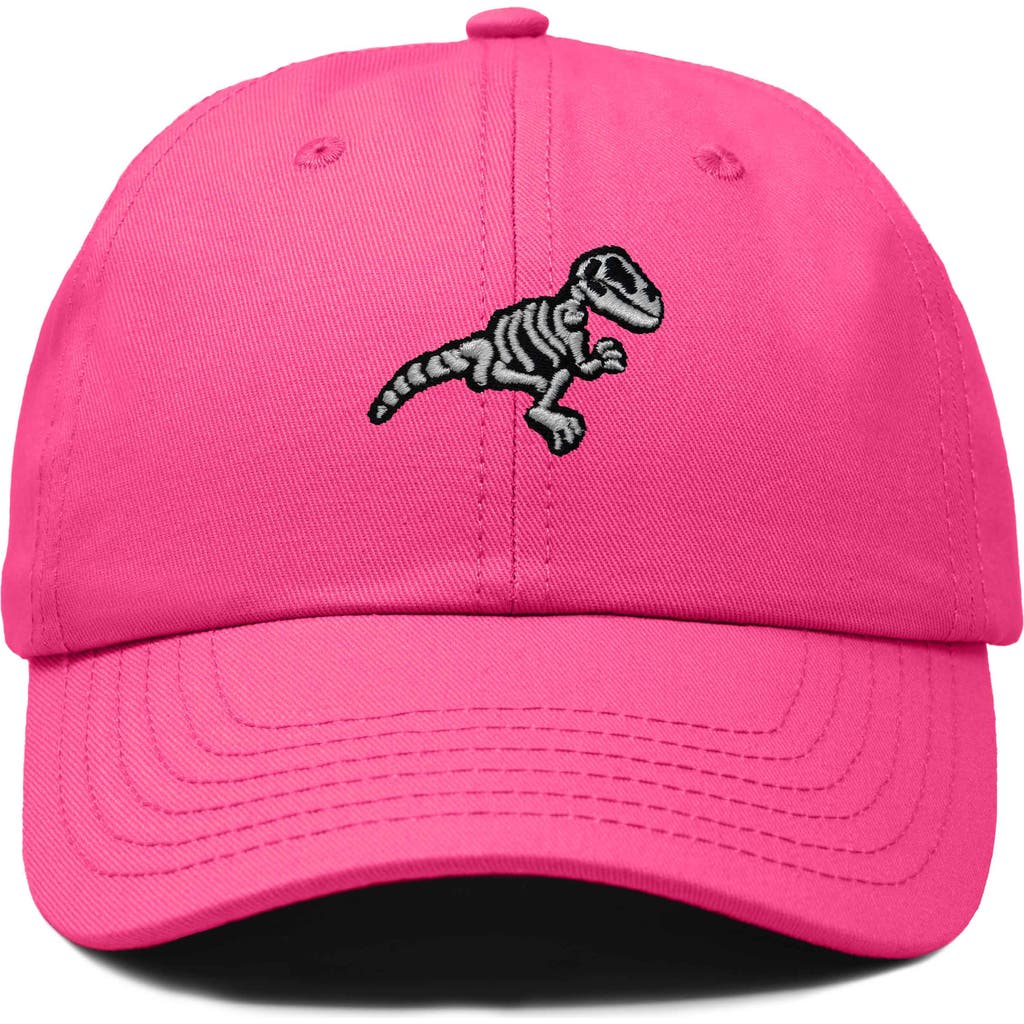 Dalix Fossil Embroidered Outdoor Hat In Hot Pink