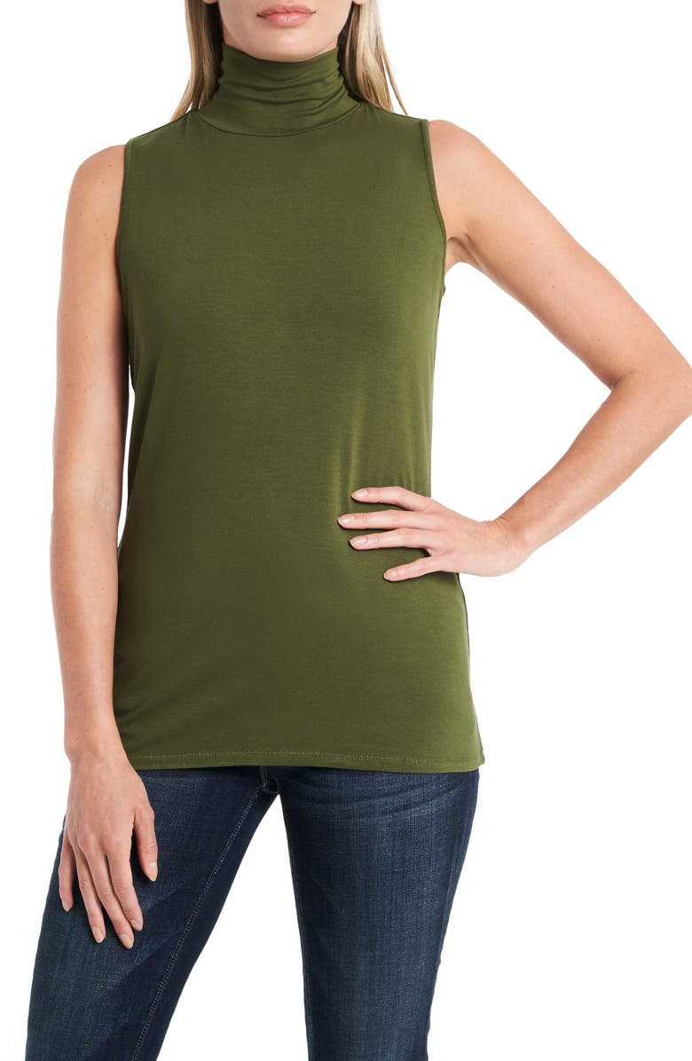 Vince Camuto Sleeveless Turtleneck Top, Main, color,